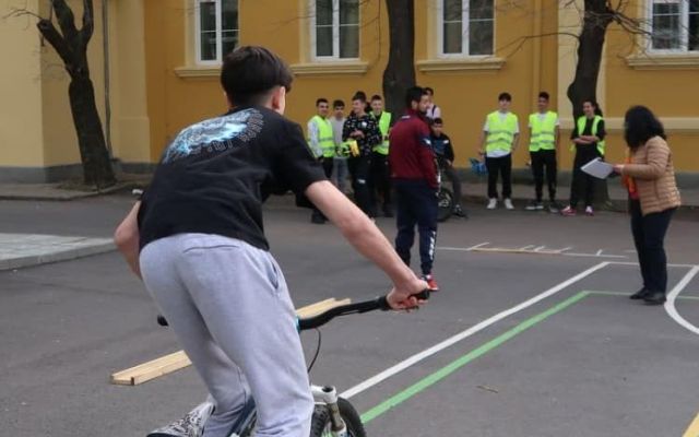 Училищен кръг от Националното състезание по Безопасност на движението по пътищата.